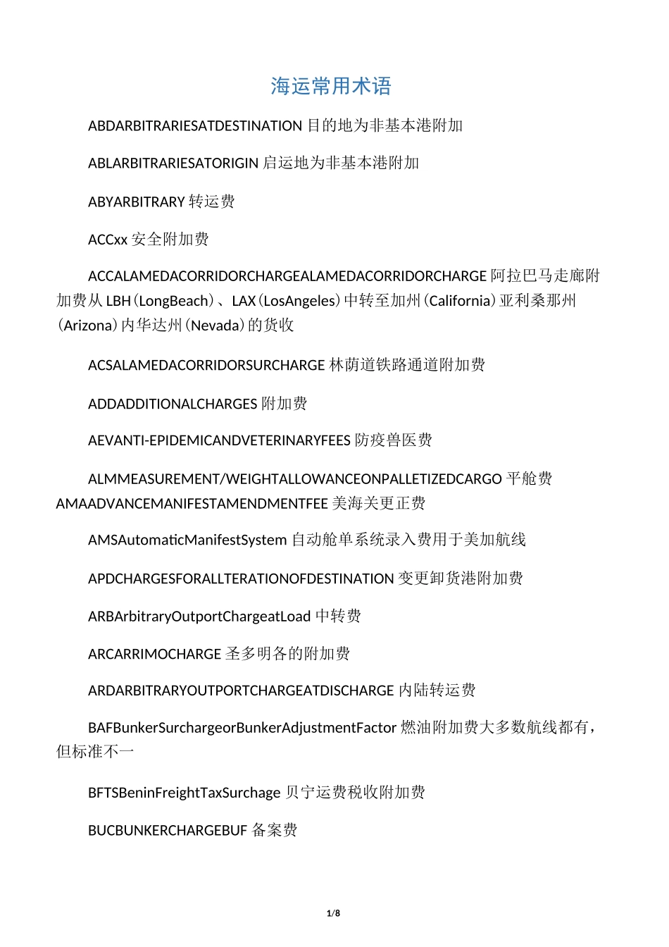 海运常用术语简写_第1页