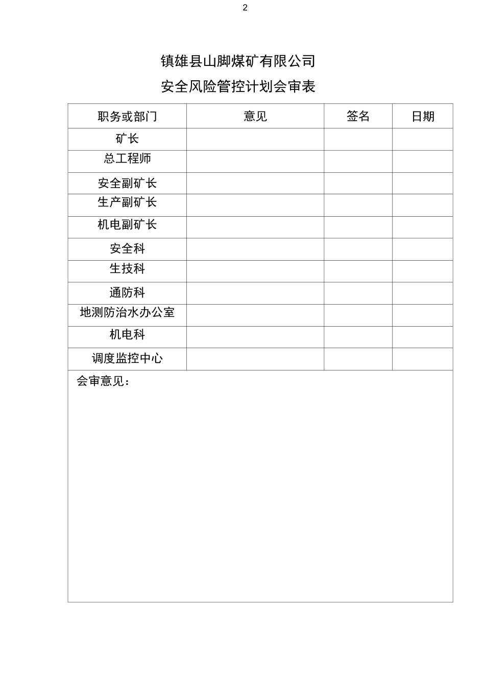 风险管控计划_第2页
