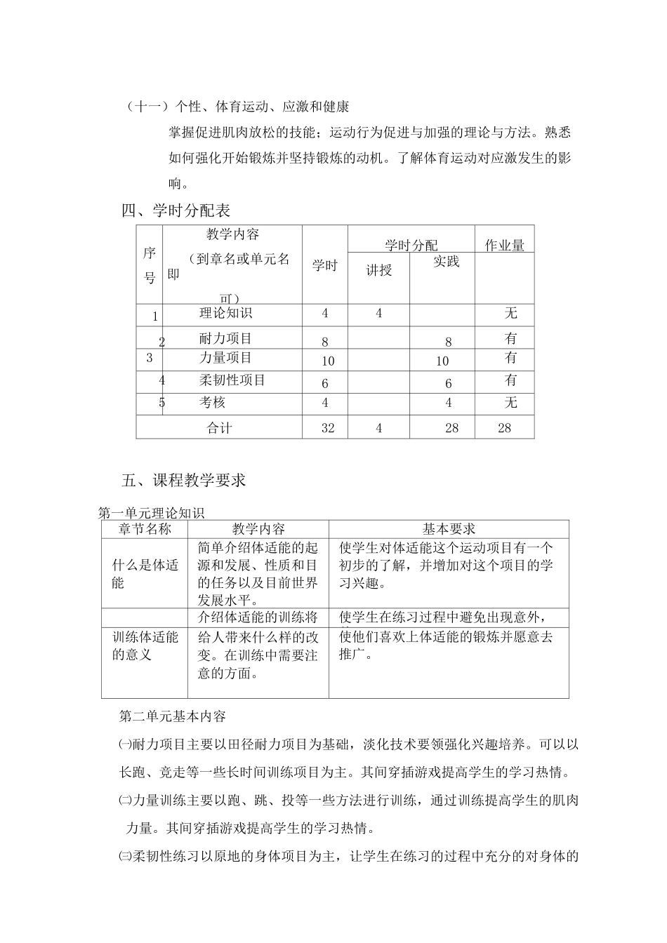 体适能课教学大纲_第3页