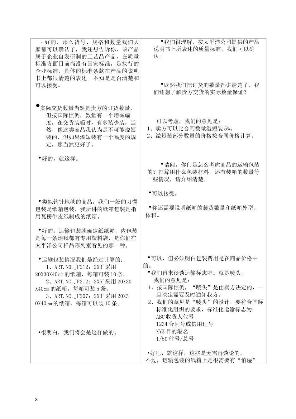 国际贸易谈判对话_第3页