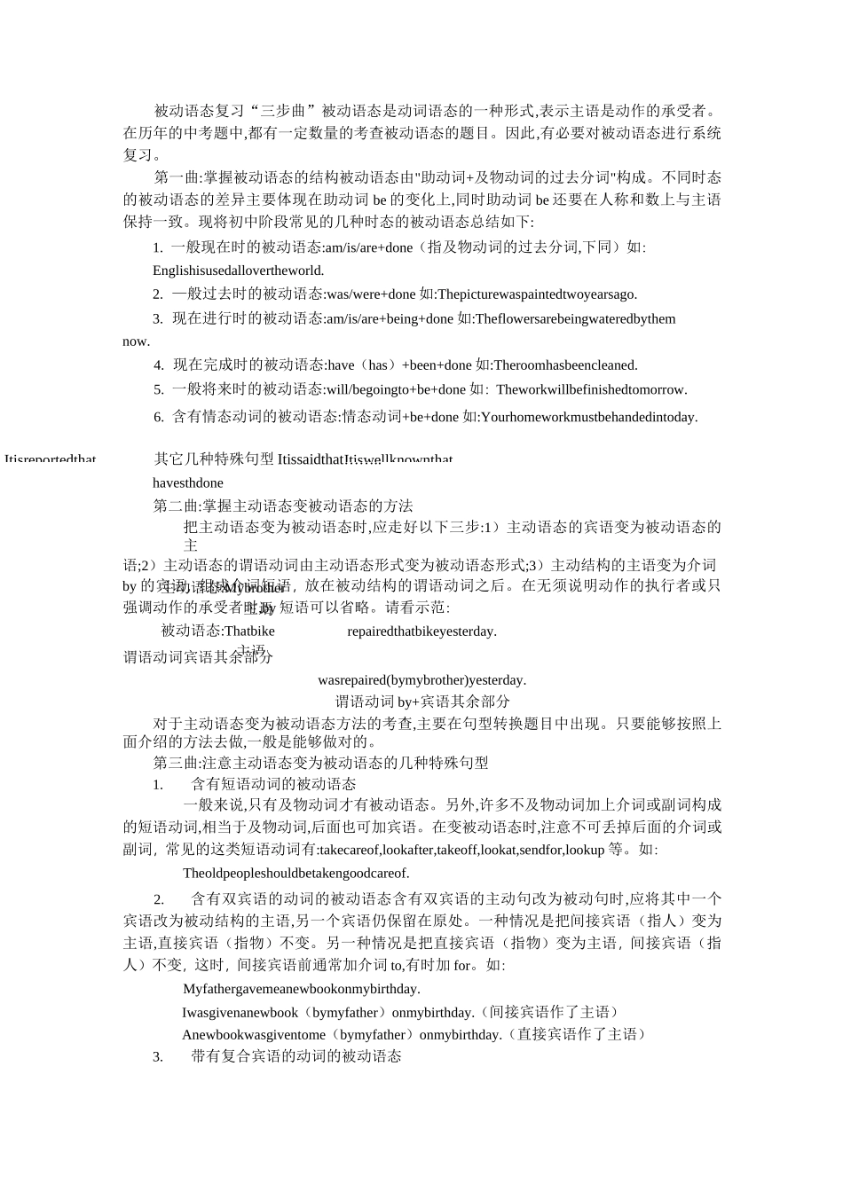 被动语态重点知识点总结_第1页