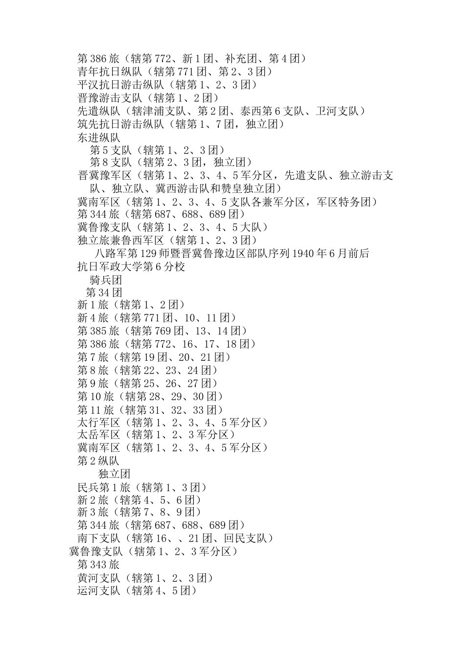 八路军第129师作战序列A_第2页