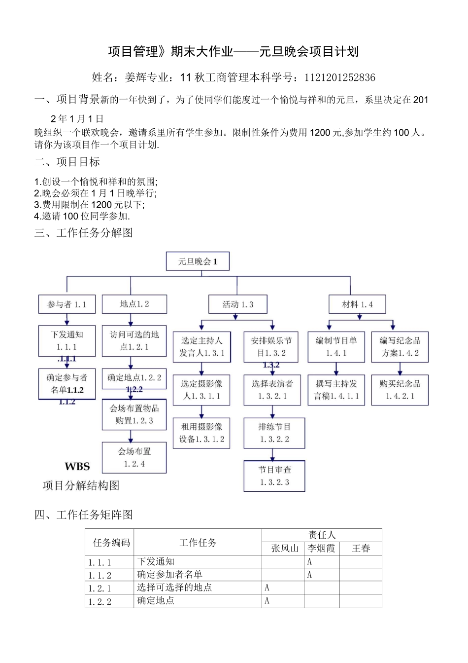 元旦晚会项目计划_第2页