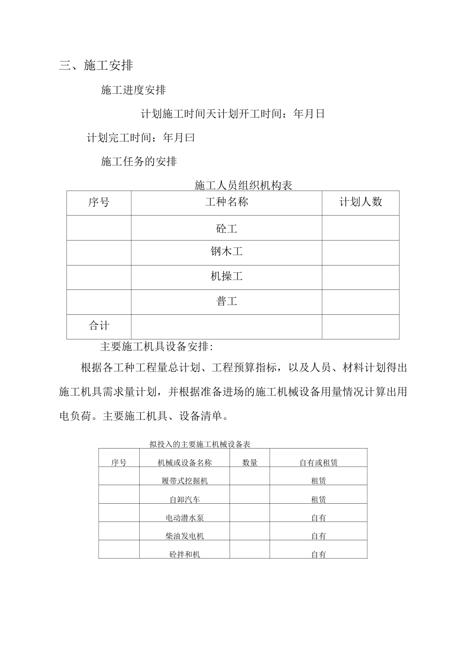 室外电缆井及电缆沟专项施工方案_第2页