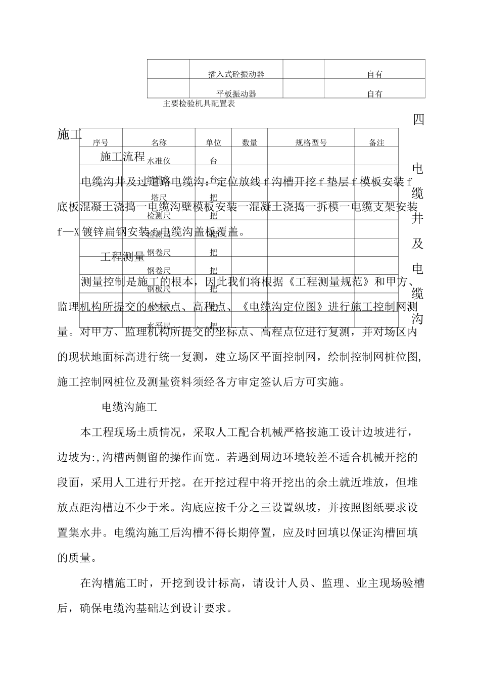 室外电缆井及电缆沟专项施工方案_第3页