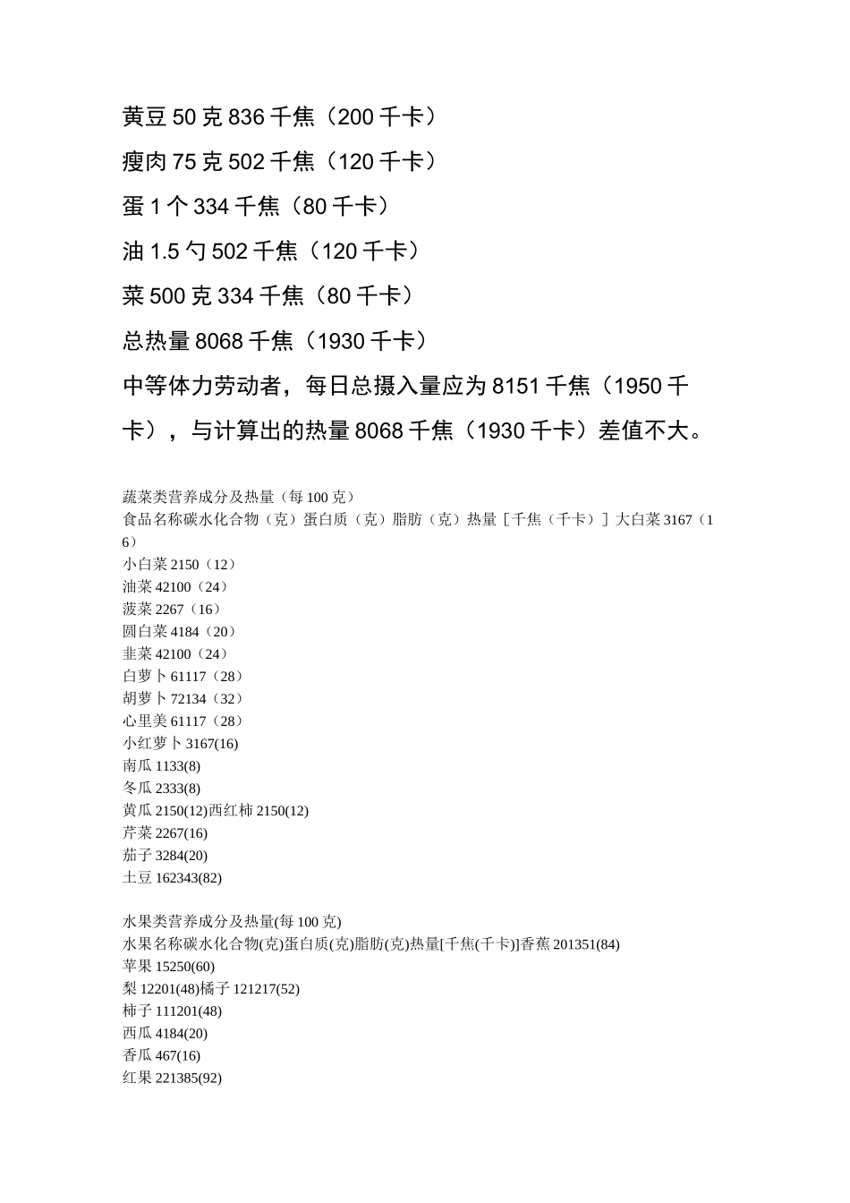 糖尿病饮食计算_第3页