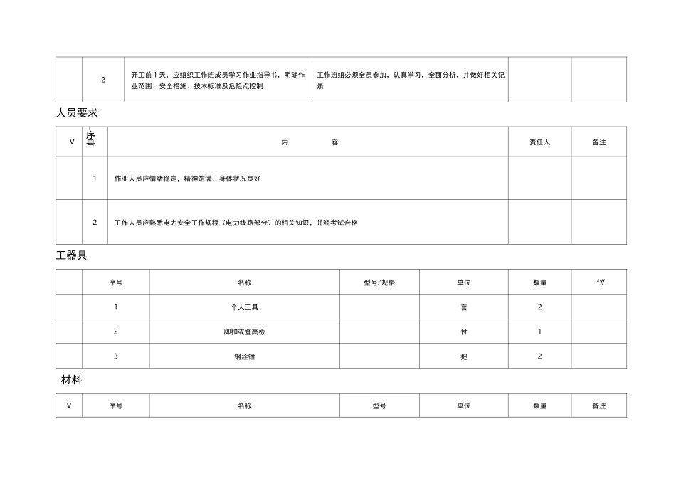 线路杆塔标志牌安装作业指导书_第3页