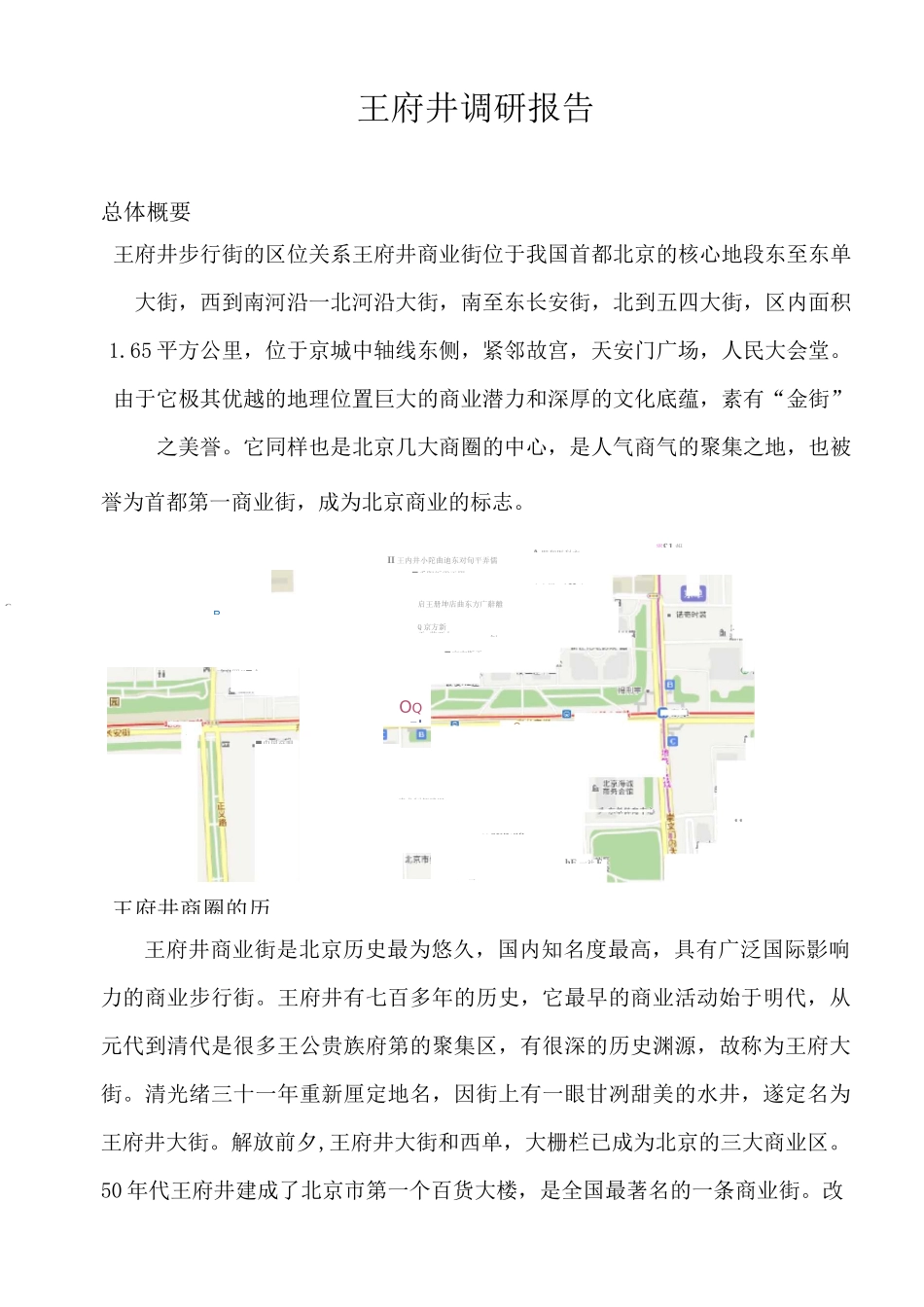 北京王府井调研报告_第2页