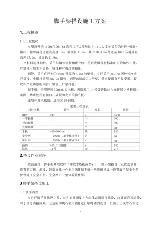 施工排架搭设方案