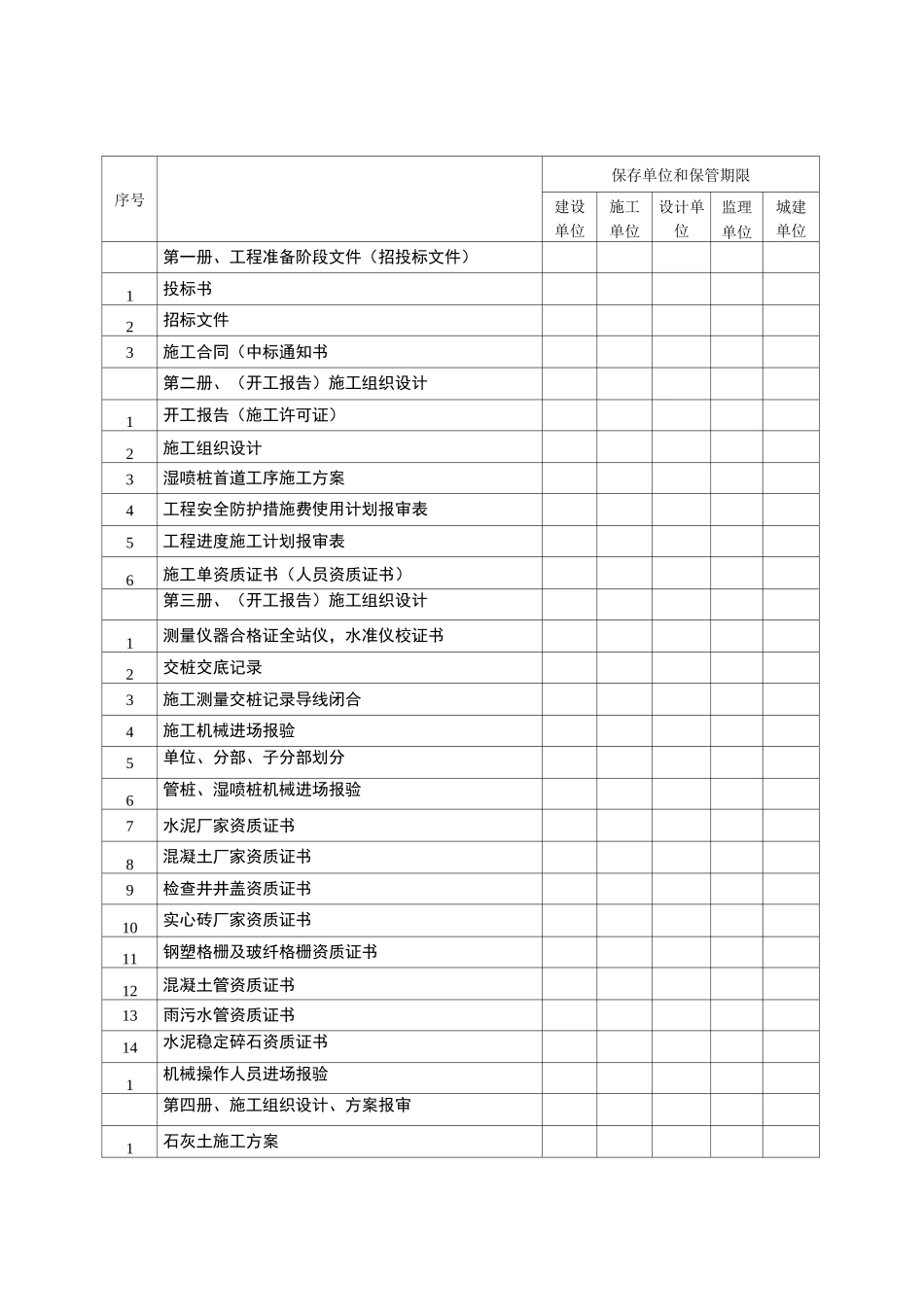 竣工资料移交单_第1页