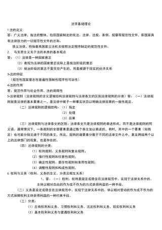 法学基础理论