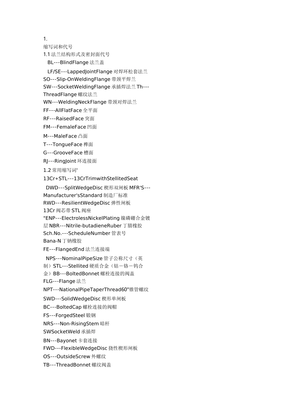 阀门专业术语中英文对照_第1页