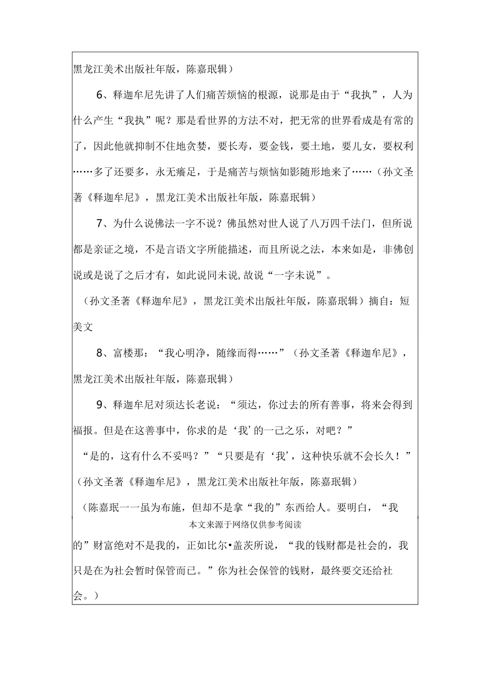 释迦牟尼语录_第3页