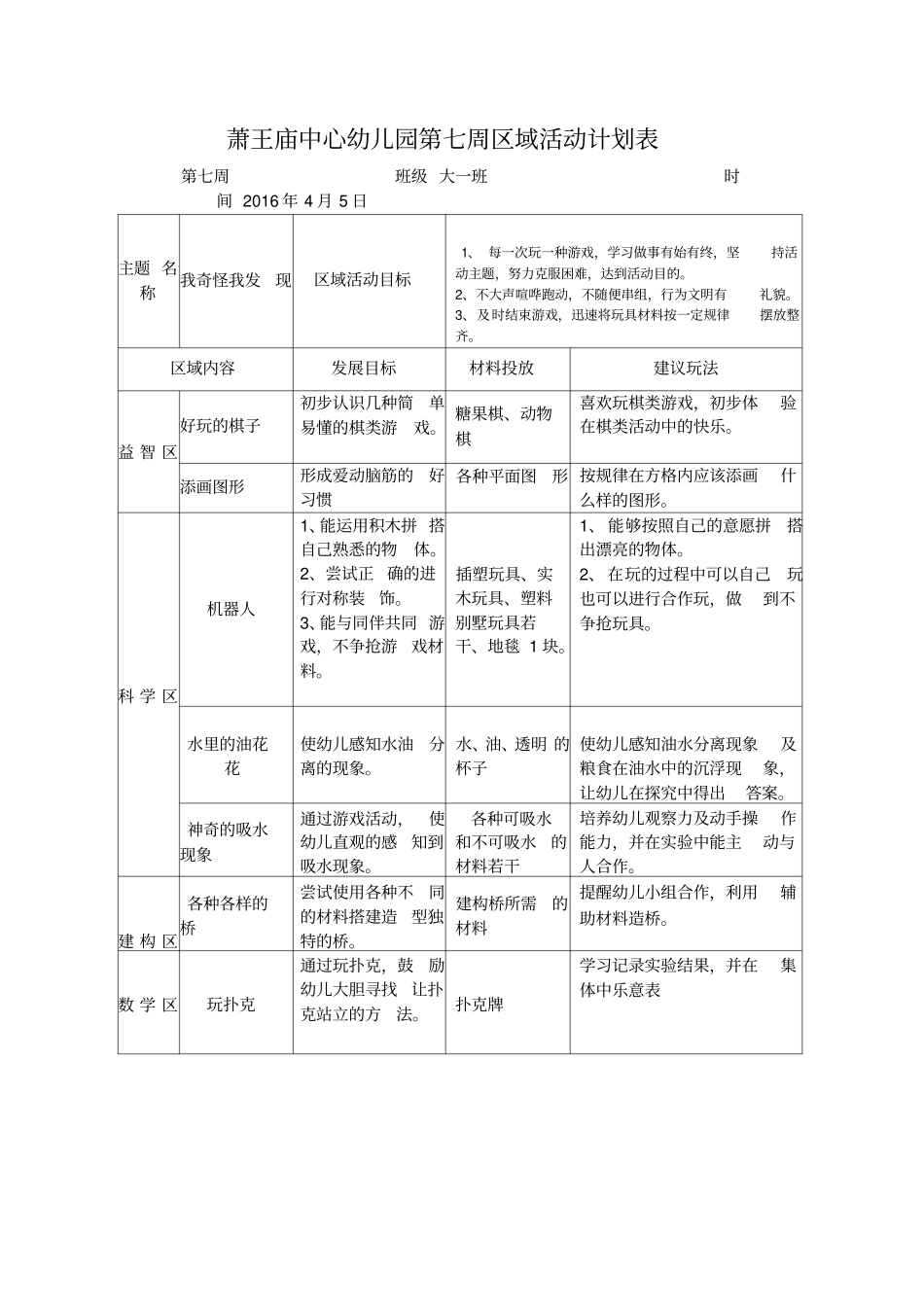 区域活动计划表_第2页