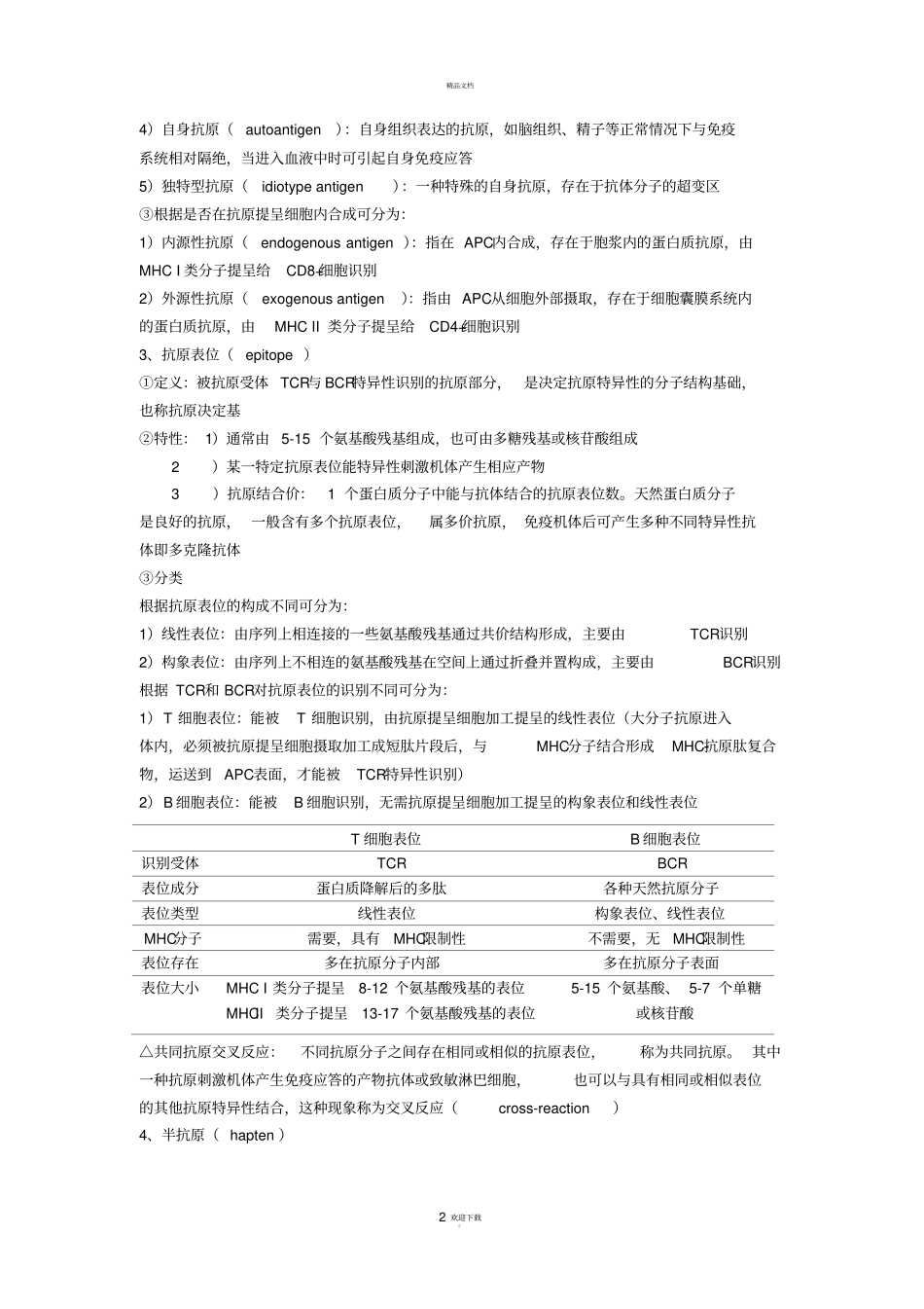 医学免疫学笔记_第2页