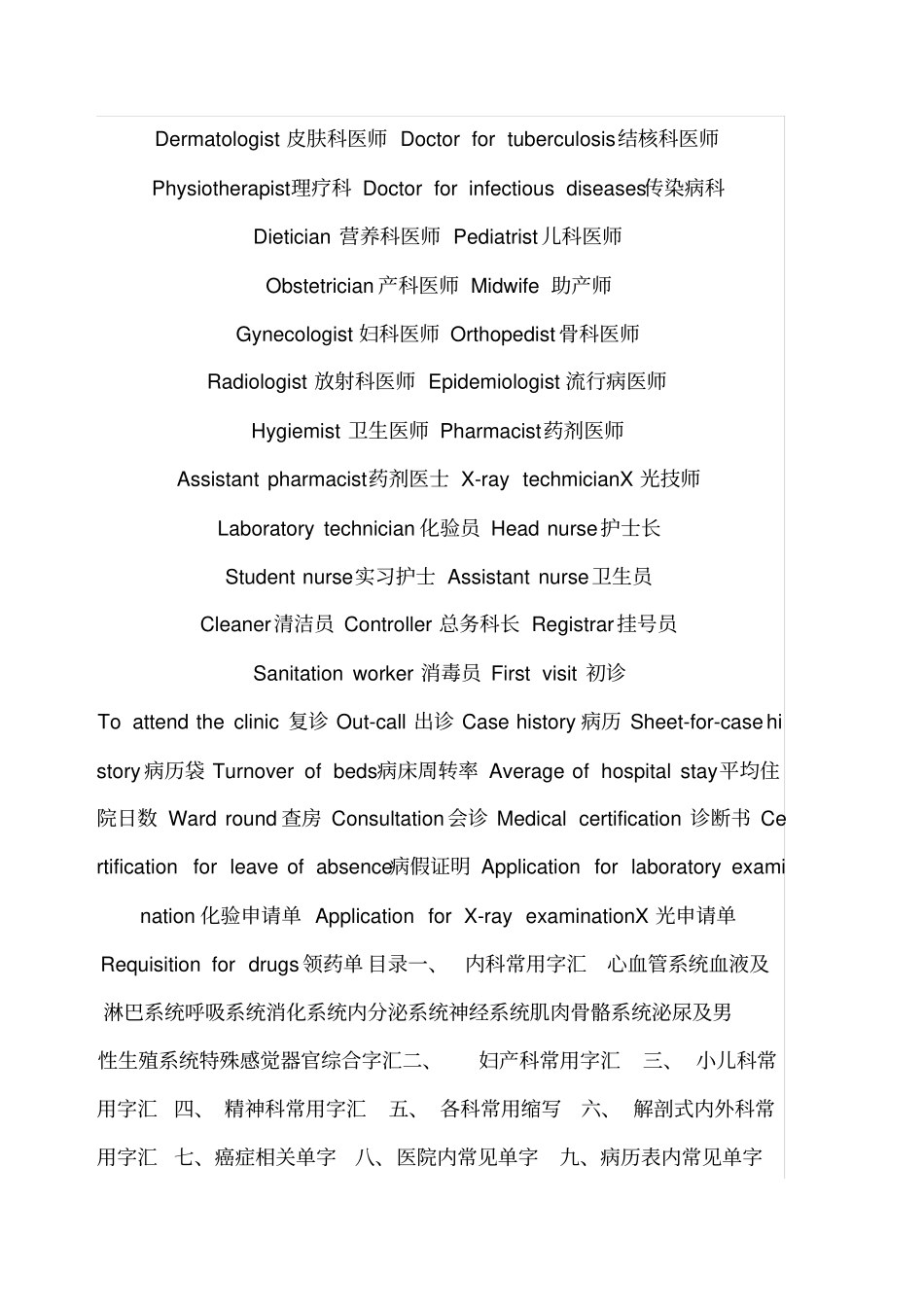 医学常用英语详细_第3页