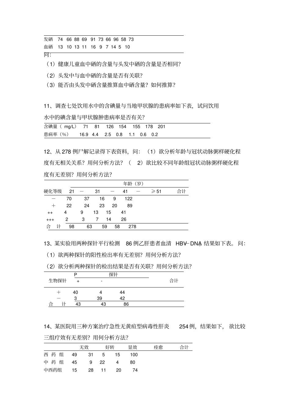 医学统计学上机试题-U_第3页