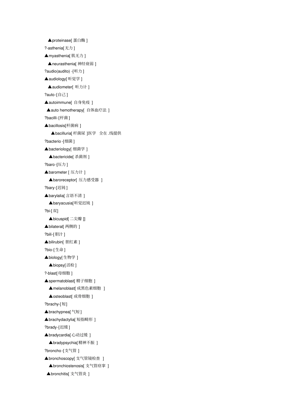 医学词汇词根详细_第3页