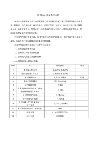 医用中心供氧系统介绍