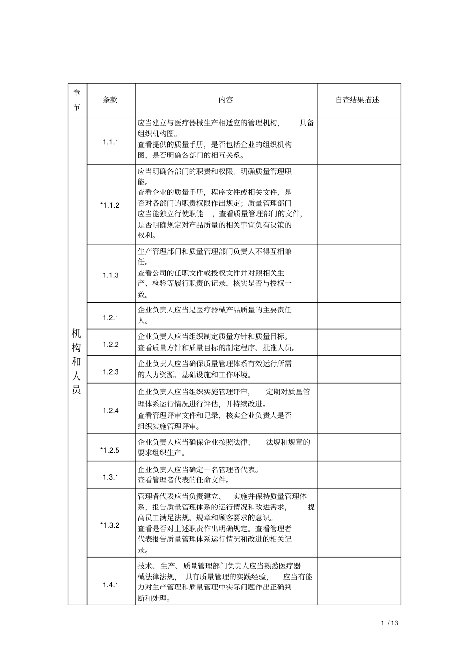医疗器械生产质量管理规范现企业自查报告x_第2页