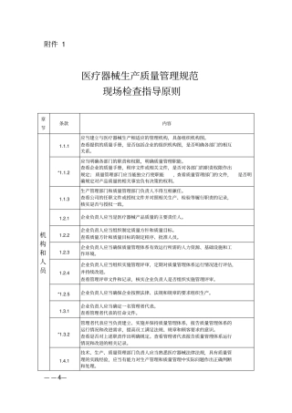 医疗器械生产质量管理规范现场检查指导原则最新