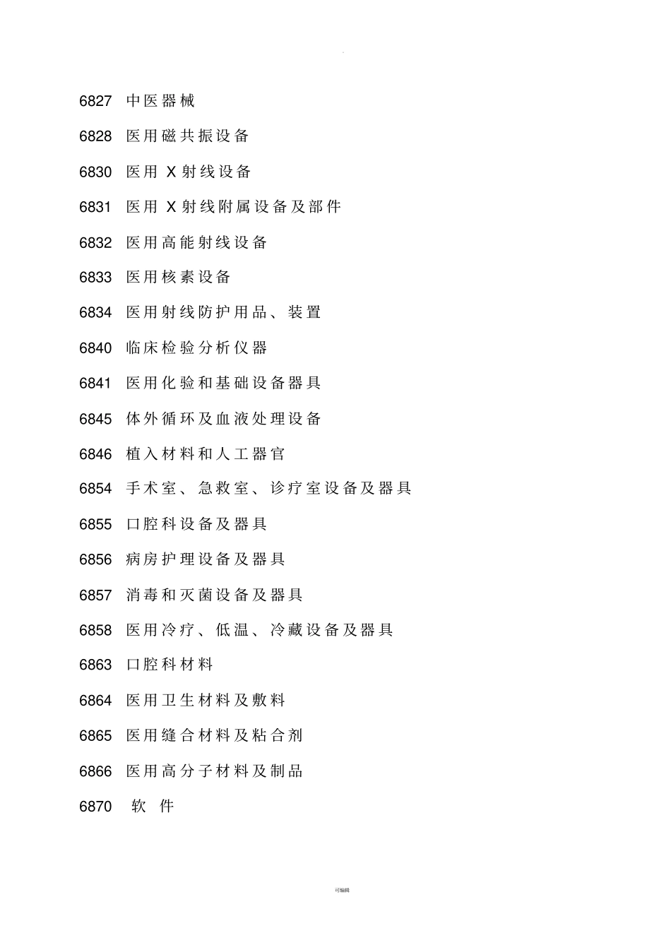 医疗器械编码分类目录_第2页
