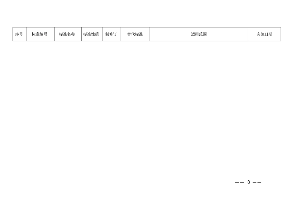 医疗器械行业标准信息表_第3页