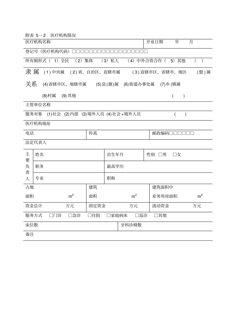 医疗机构执业登记许可申请表申请书样本资料_第3页