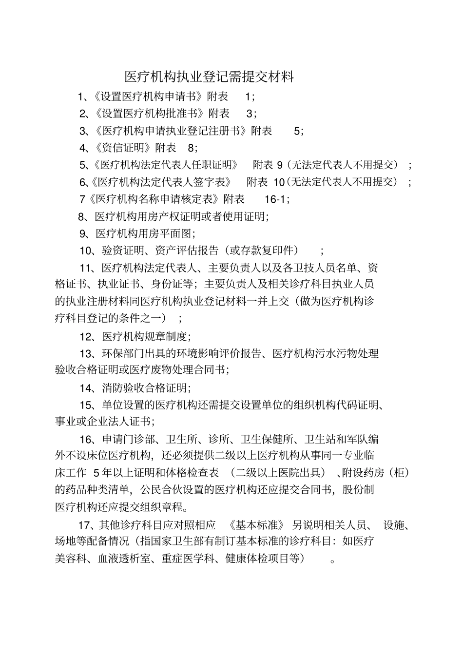 医疗机构执业登记需提交材料_第2页