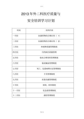 医疗质量与安全教育记录76911