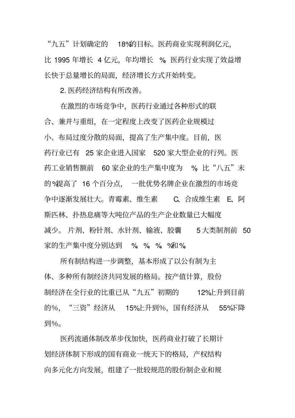 医药行业十五发展规划报告新整理_第3页