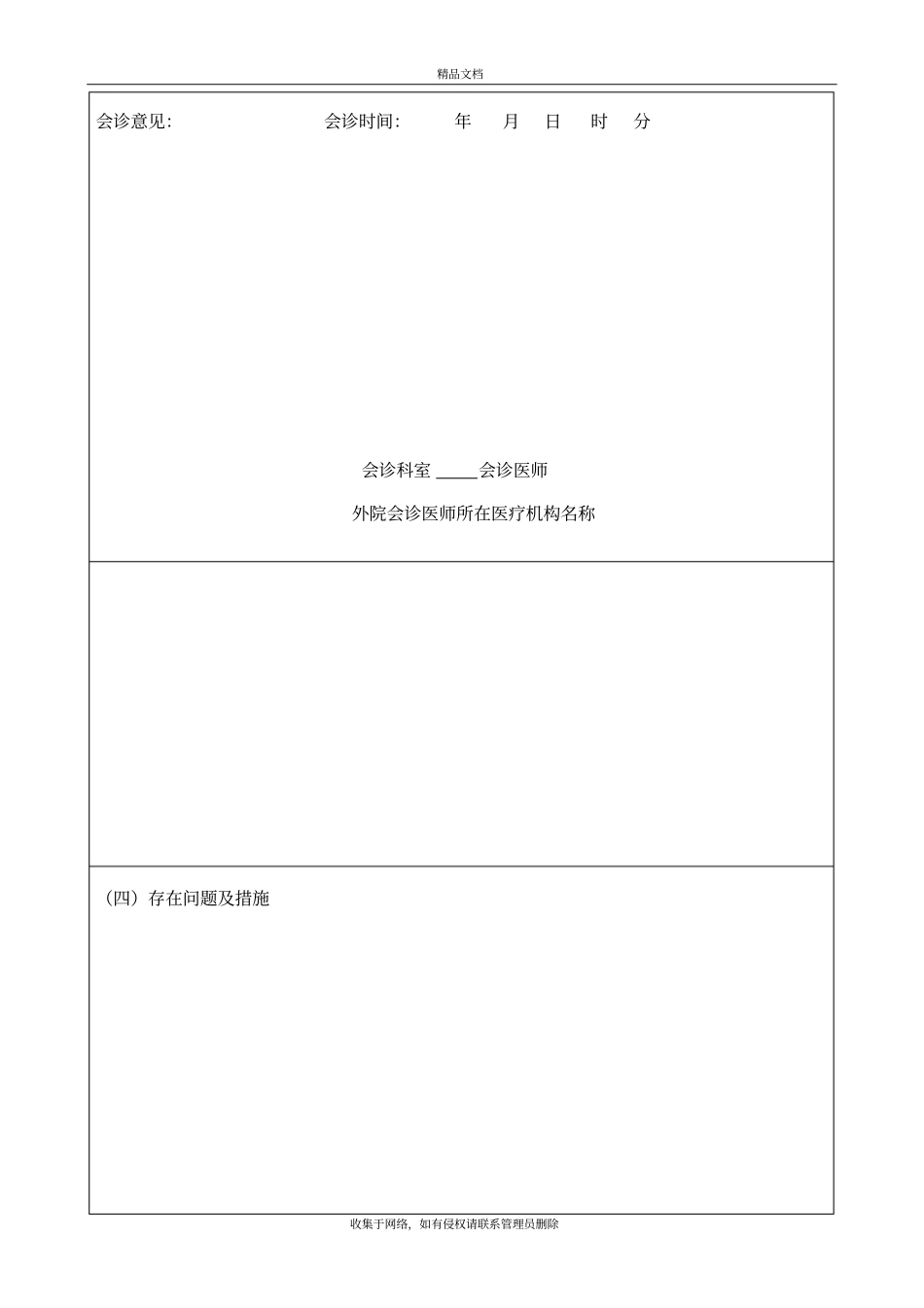 医院会诊记录表版本_第3页