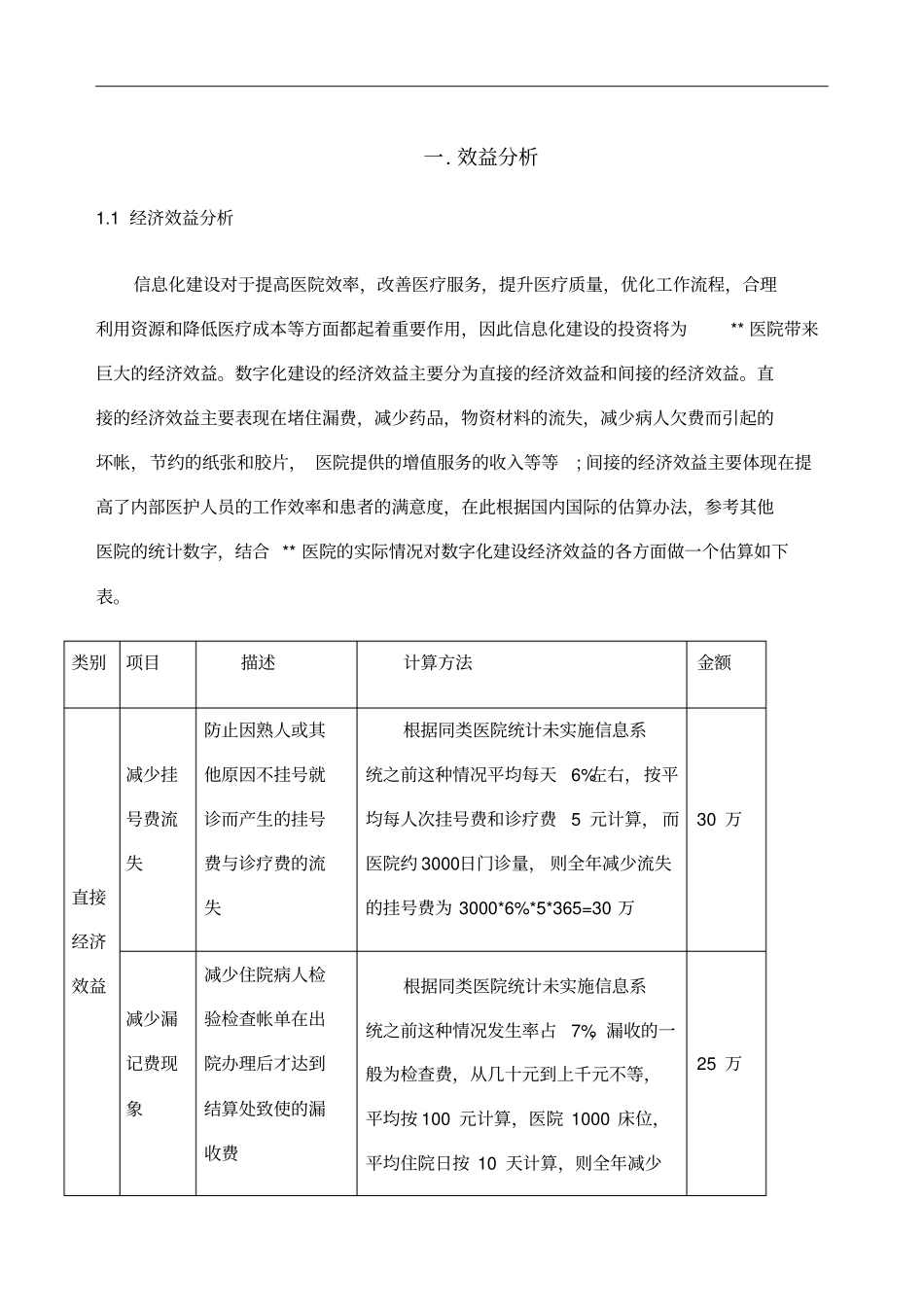 医院信息化效益分析_第1页