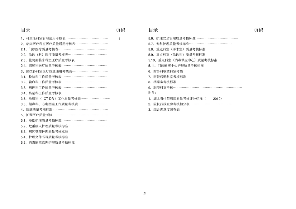 医院各科室医疗安全质量考核细则_第2页