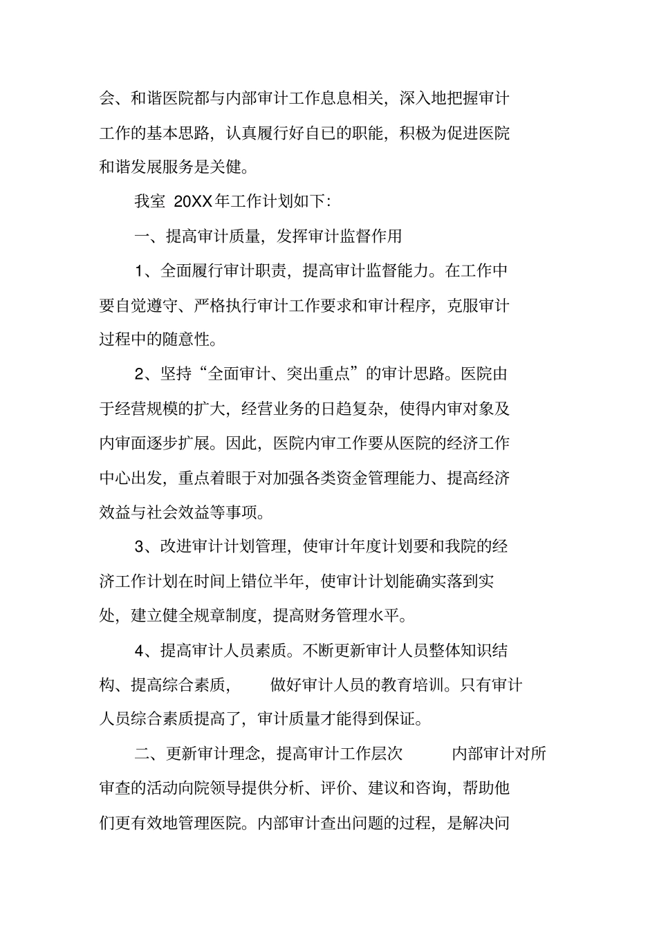 医院年审计工作计划_第3页