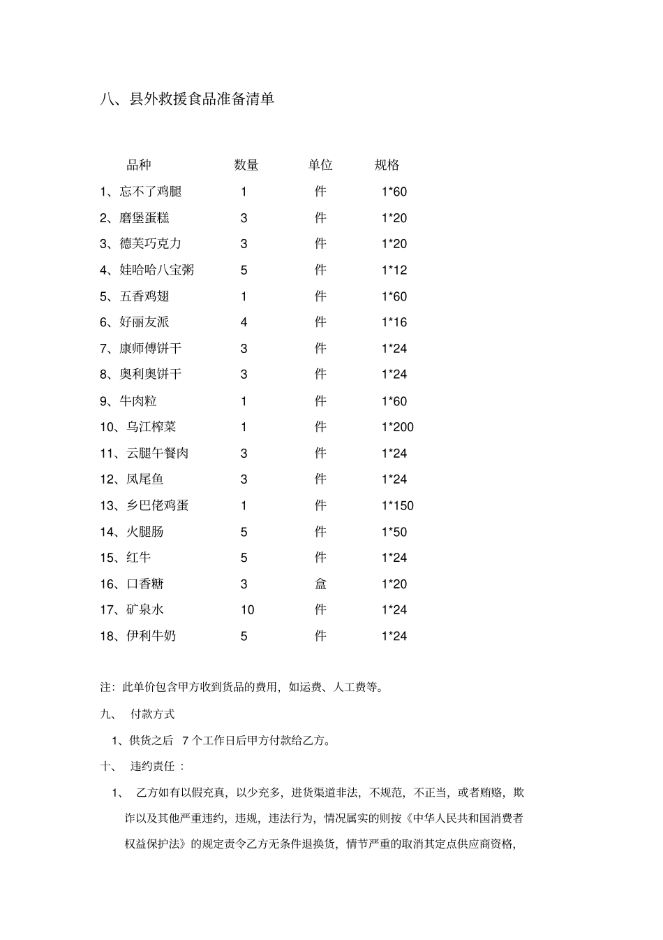 医院应急物资采购协议_第3页