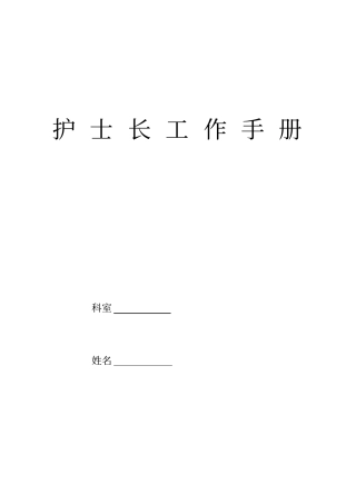 医院护理质量护理安全持续改进记录本