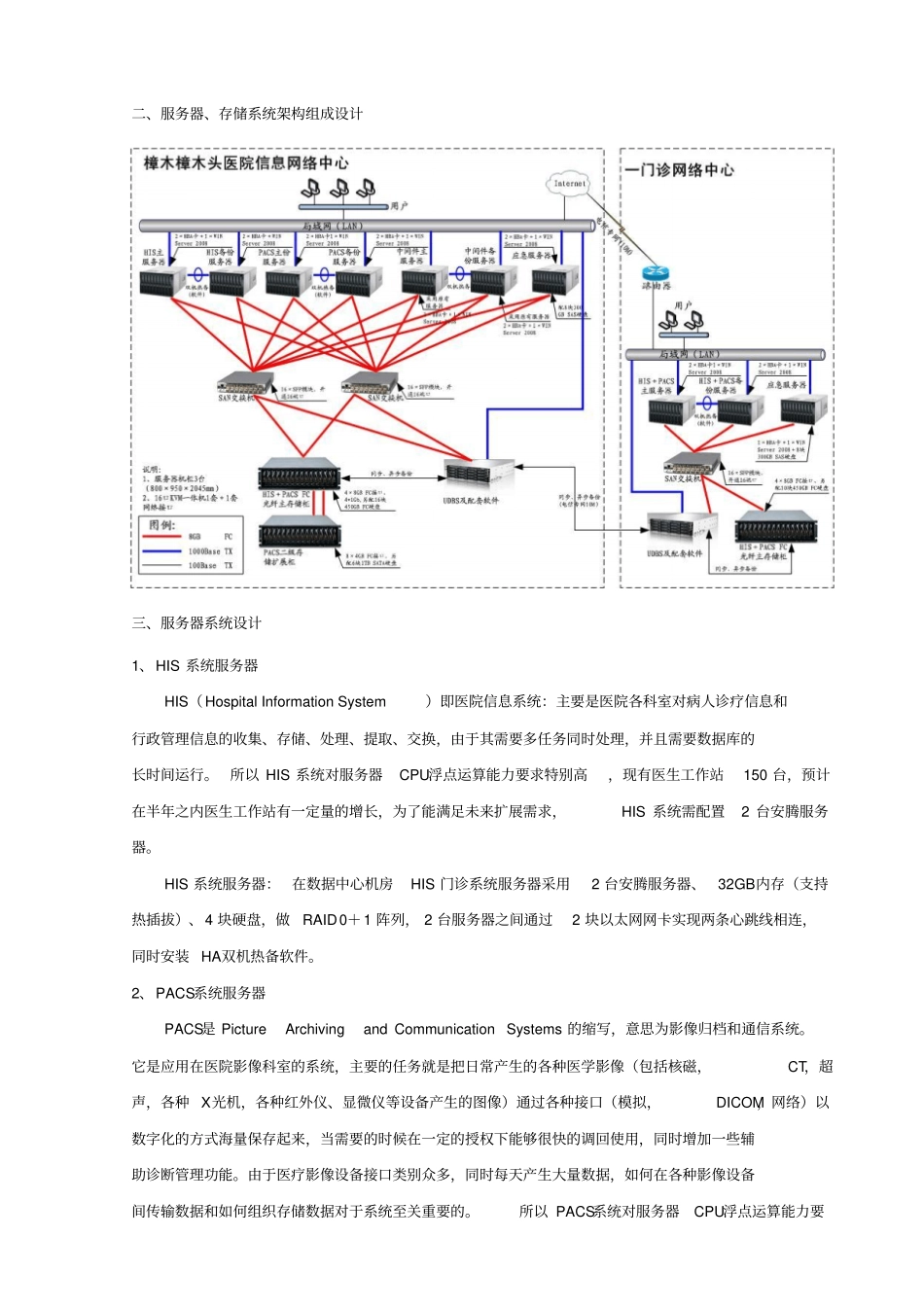 医院服务器存储设计方案资料_第3页