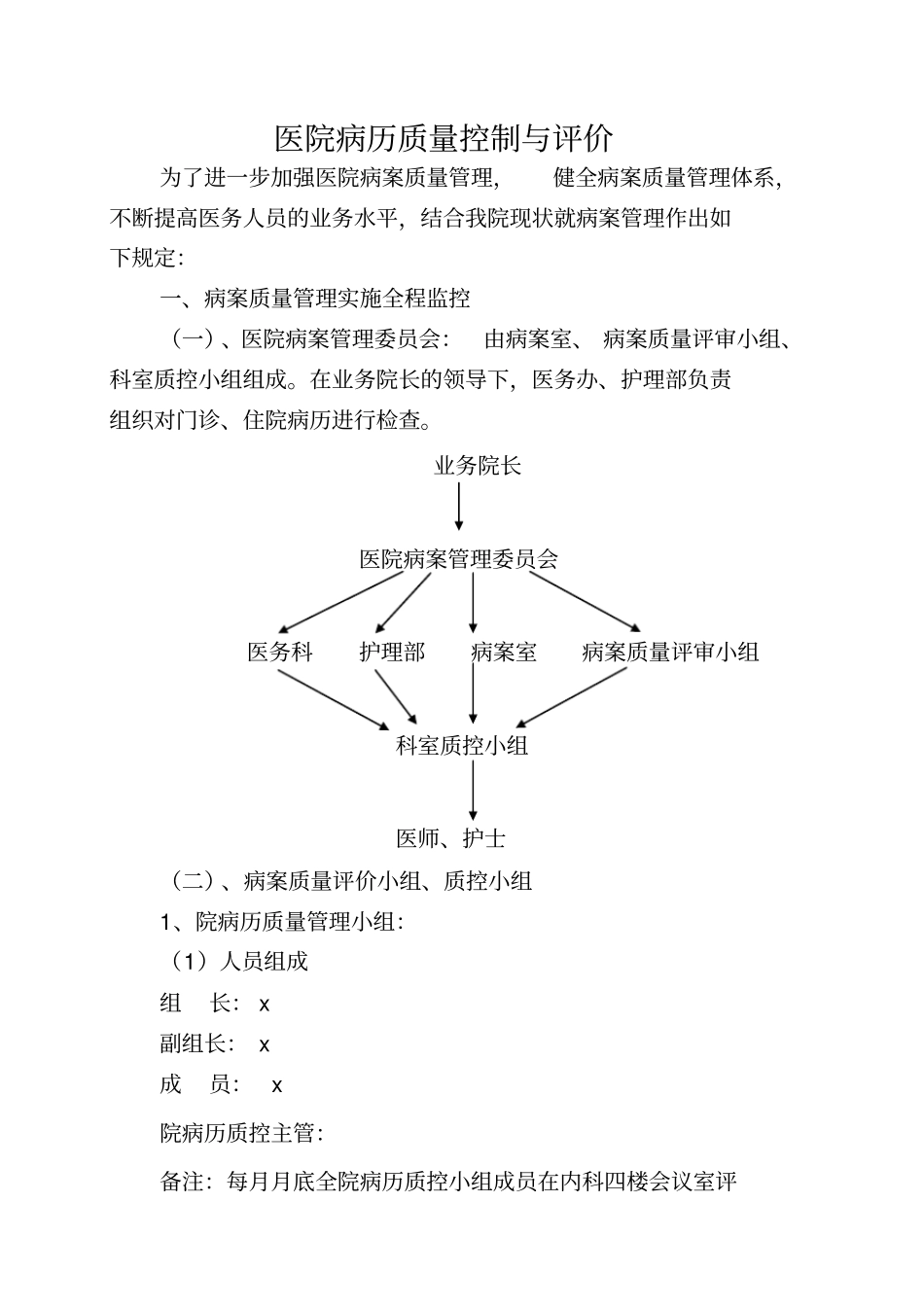 医院病历质量控制与评价_第1页