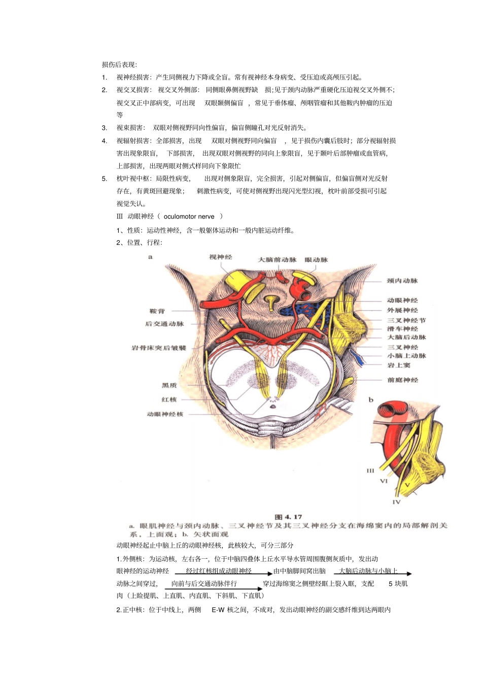 十二对脑神经整理版_第3页