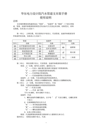 华东电力设计院汽水管道支吊架设计手册