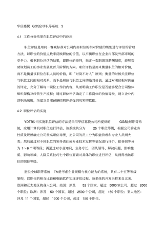 华信惠悦GGS全球职等系统