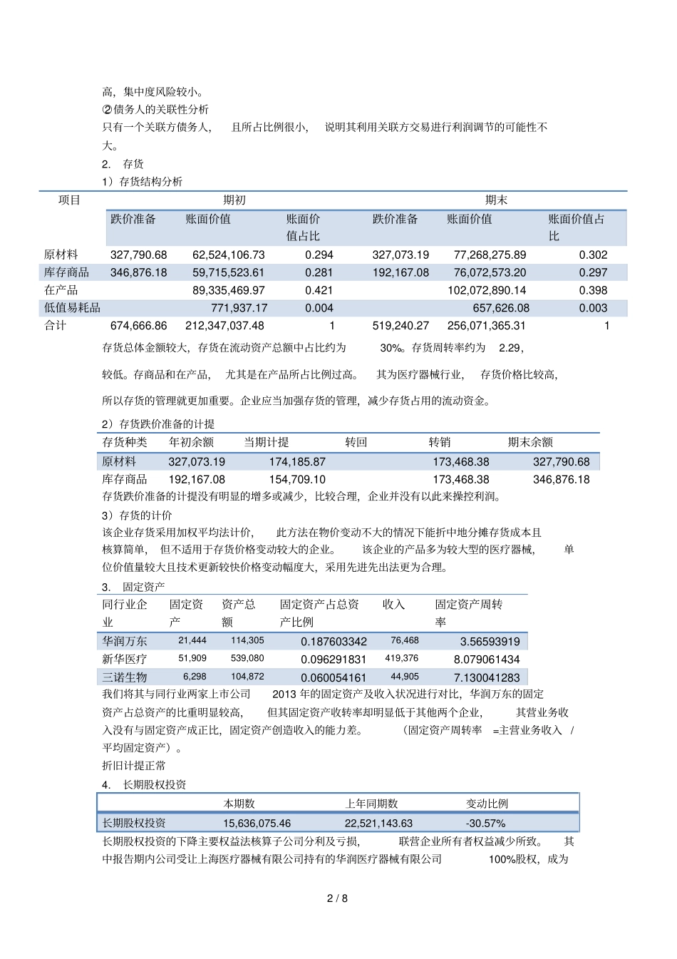 华润万东会计质量分析_第2页