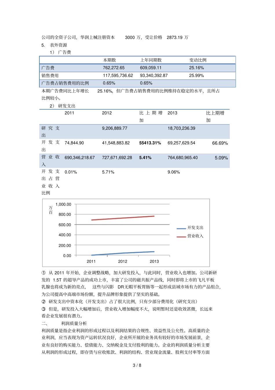 华润万东会计质量分析_第3页