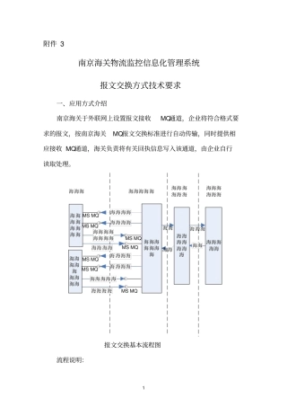 南京参考资料海关物流监控信息化管理系统