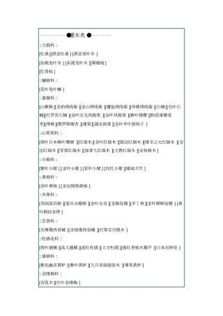 南方常见植物概括汇总