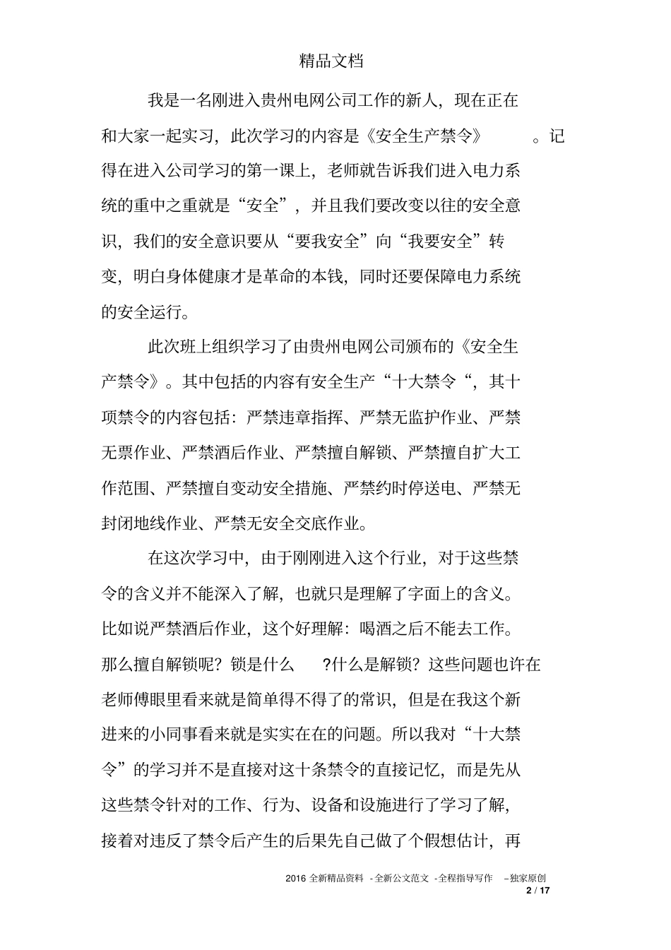 南方电网安全生产总结_第2页