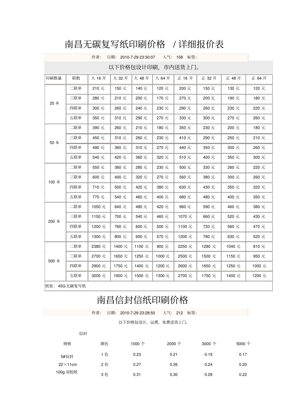 南昌无碳复写纸印刷价格_第2页