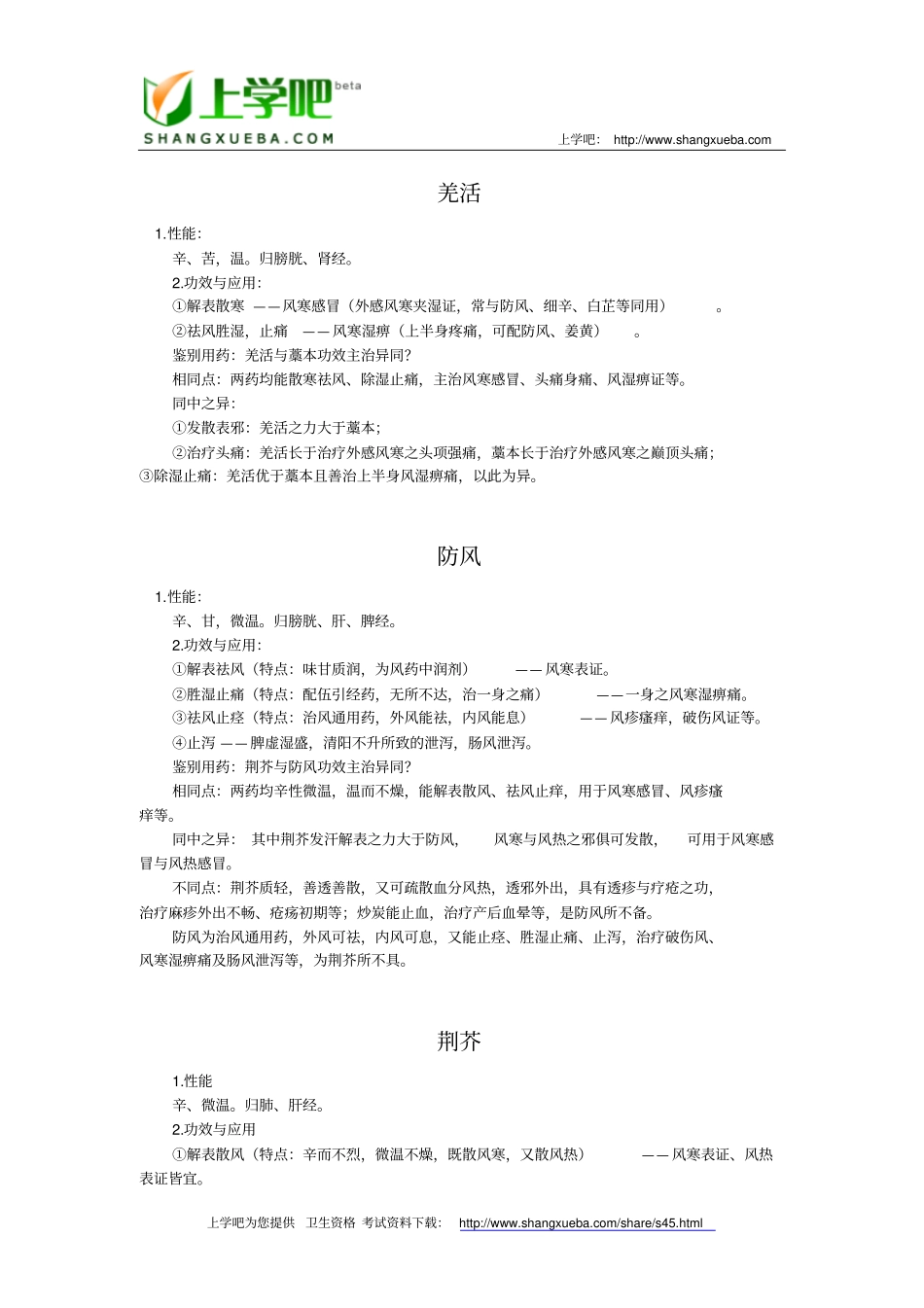 卫生资格：初级药士学习资料大全_第1页