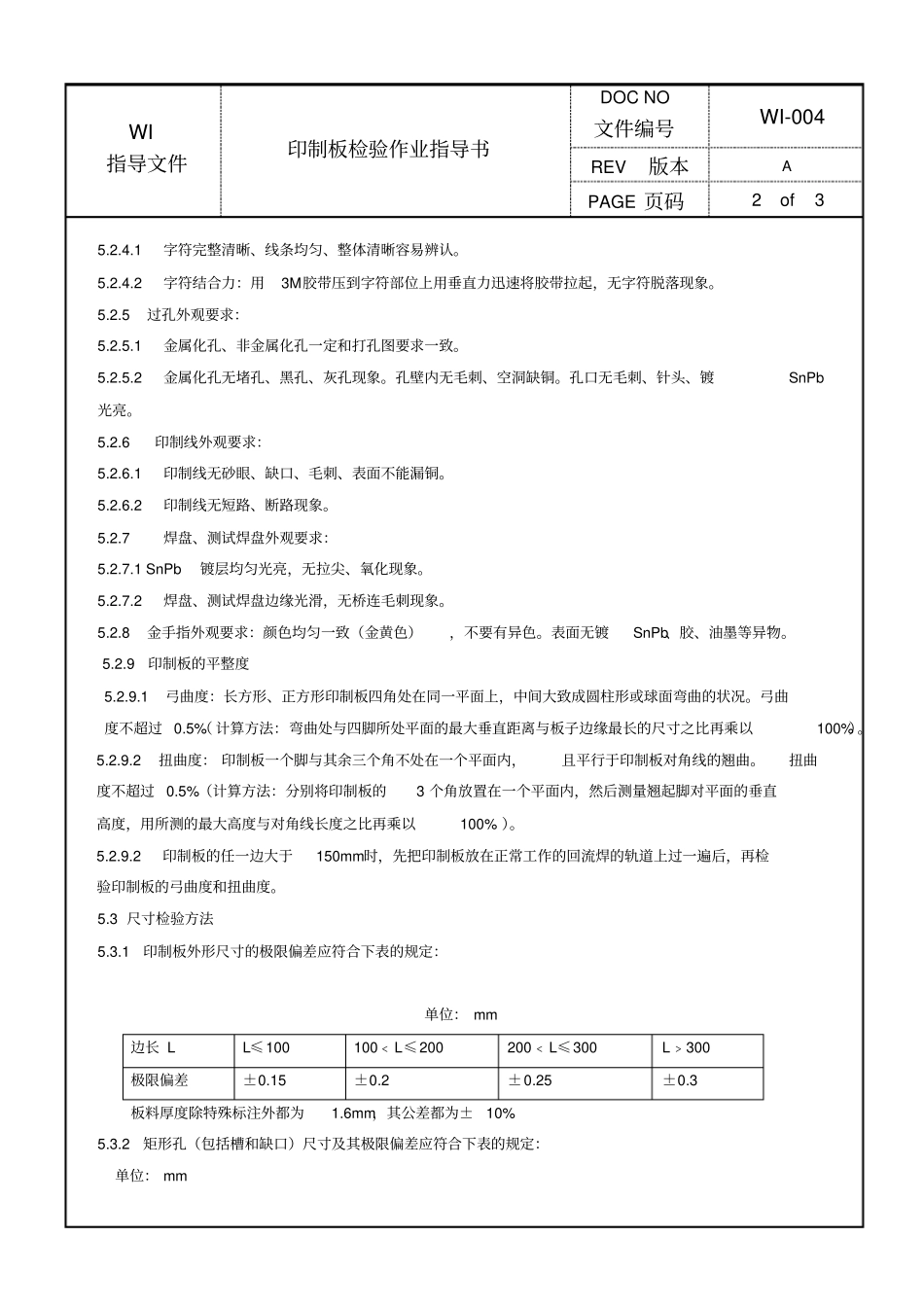 印制板检验作业指导书_第2页